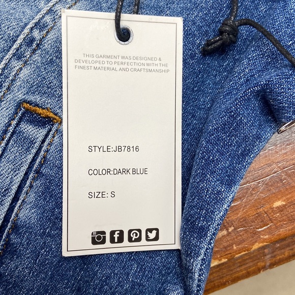 Judy Blue Fringe Denim Jacket - Picture 4 of 4